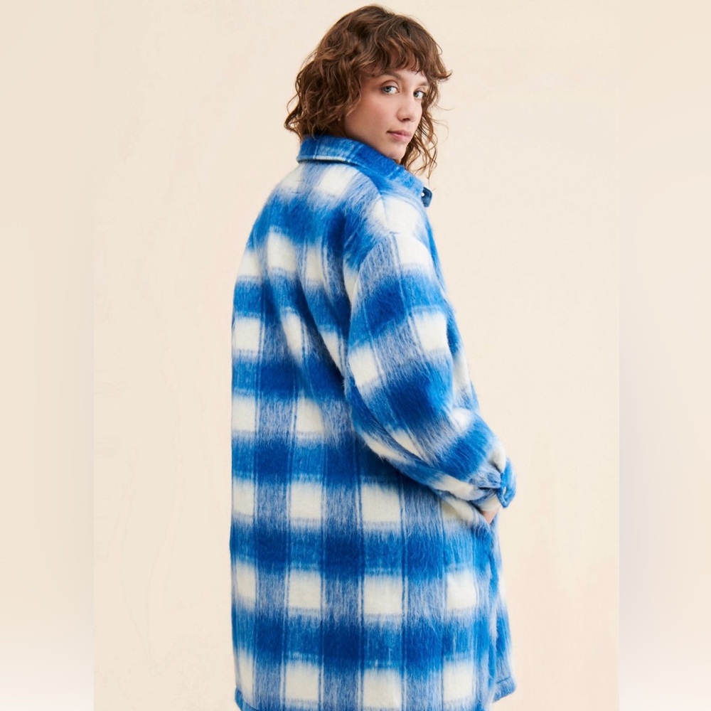 Free People x Wrangler Plush Wool Shirt Jacket - Picture 4 of 4